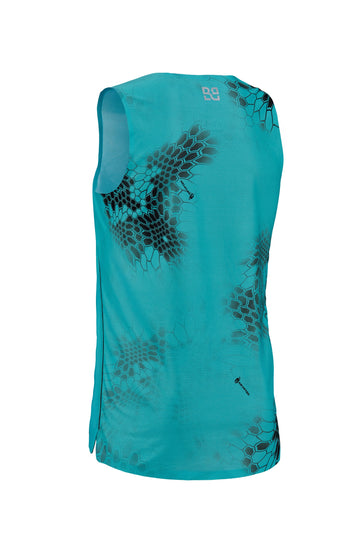 Rekord Run Singlet Turquoise -  Women's